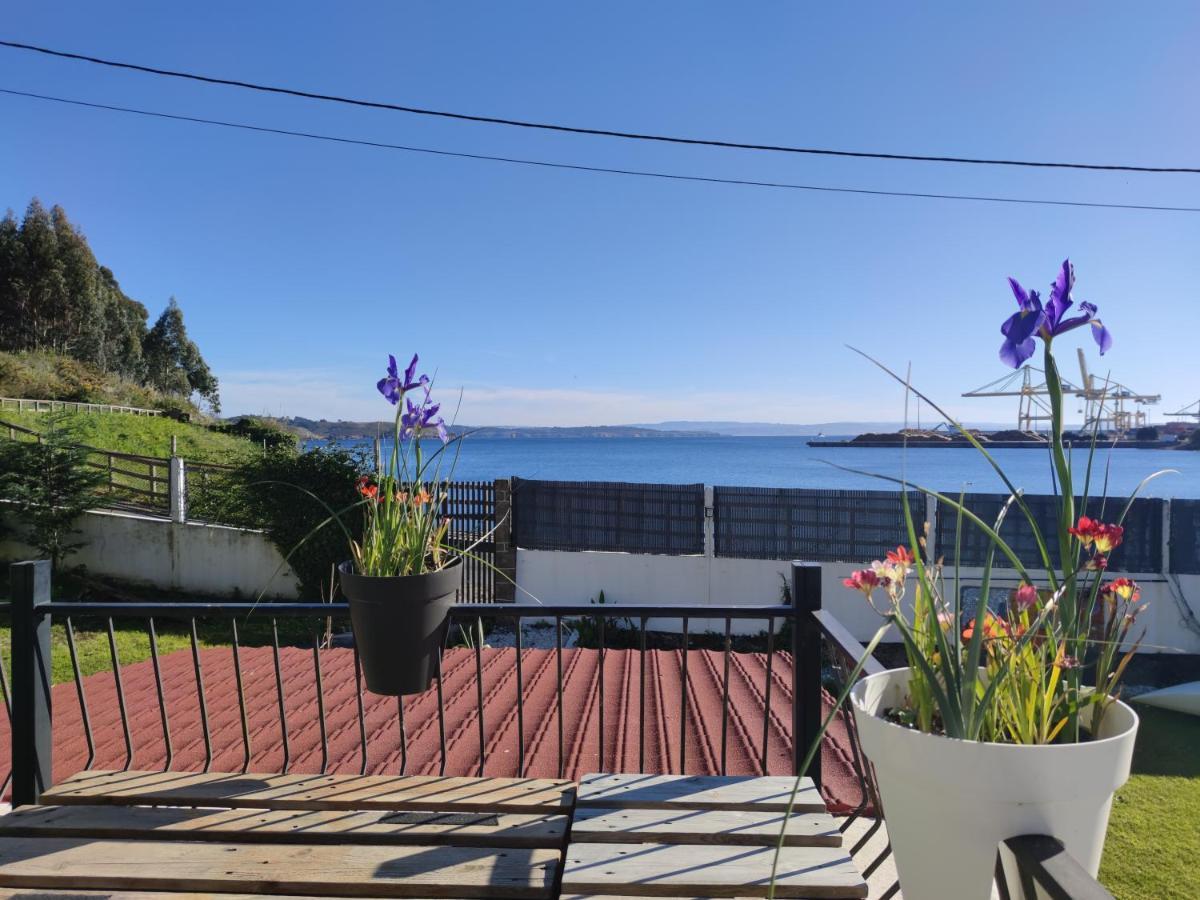 Вилла Casa A Pie De Playa De Carino Doninos Феррол Экстерьер фото